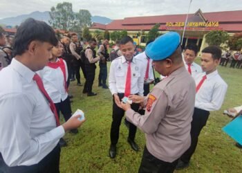 Propam Polres Jayawijaya Gelar Gaktiblin, Tingkatkan Disiplin dan Kerapian Personel